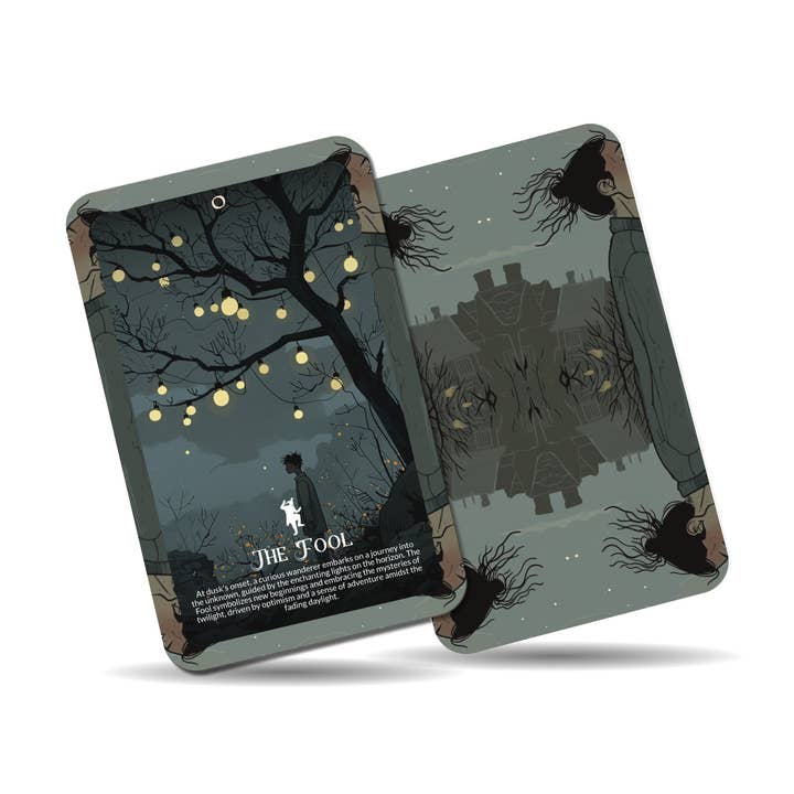 Ibiza Tarot USA – wholesale Tarot cards – The Lights of Dusk Tarot - 22 Major Arcana - A unique spiritual journey - Embracing the transitions and mysteries of twilight and dawn.1