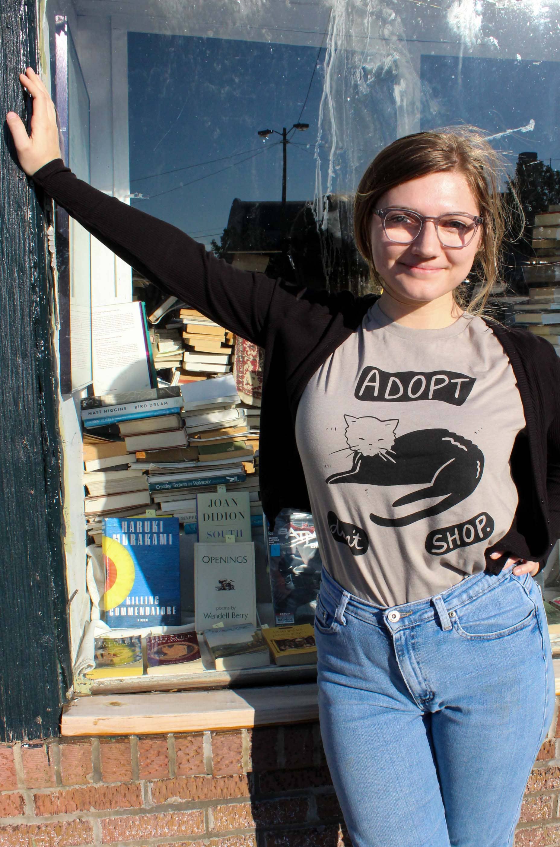 Yonder Studios - Wholesale Screen Printed T-Shirt - Women's - Adopt Don't Shop Shirt1