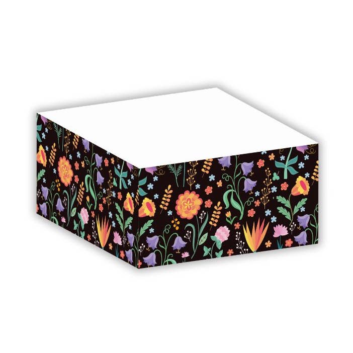 Bold Bloom Post-it® Notes – 3⅜" Half Cube – Sticky Notes for wholesale by Post-it® Notes Design Series