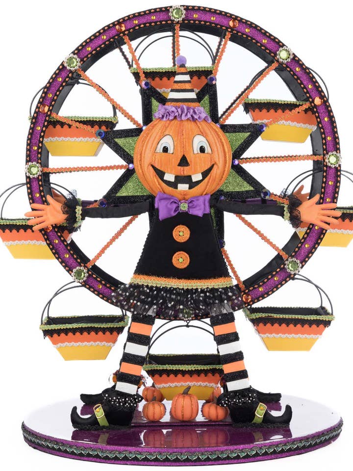 Pumpkin Ferris Wheel Cupcake Holder for wholesale by Katherine's Collection