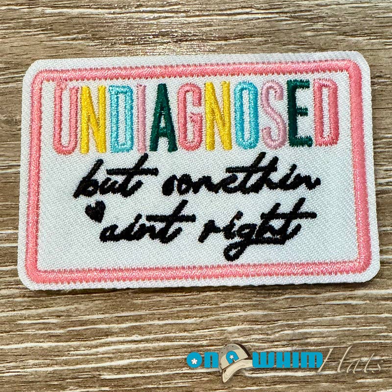 On a Whim Hats - Wholesale Patch - Undiagnosed Embroidered Iron-On Patch0