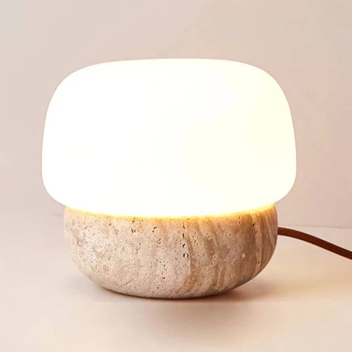Kiyo Home - Wholesale Accent/Desk Lamp - Stone Mushroom Lamp