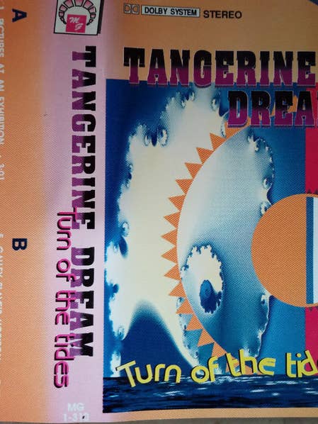 TANGERINE DREAM Turn Of The Tides Sealed Music Cassette for wholesale by Real Retro