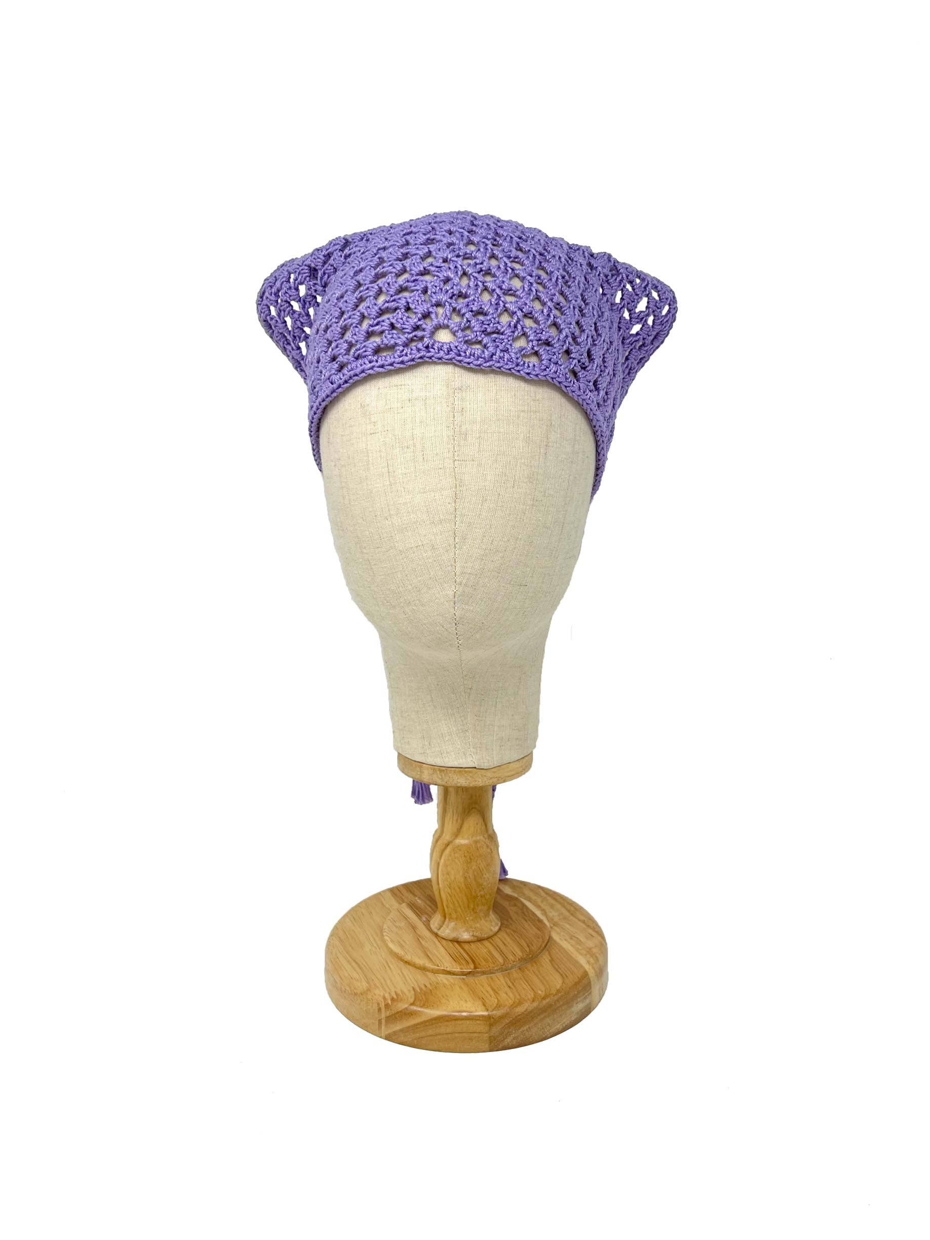 Tétè Accessories - Wholesale Fashion Headband - Women's - Bandana all'uncinetto lilla