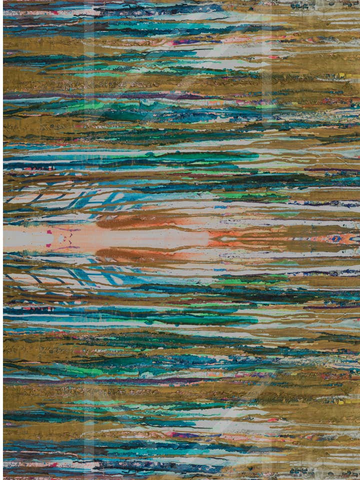 Spiritual Rainbow Silk Scarf for wholesale by Mona Fares