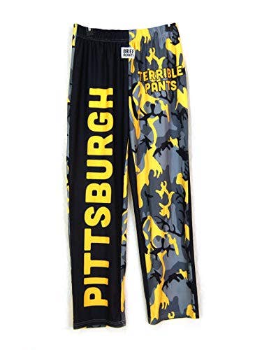 BRIEF INSANITY - Wholesale Sleepwear Bottom - Unisex - Pittsburgh Terrible Camo Lounge Pants0