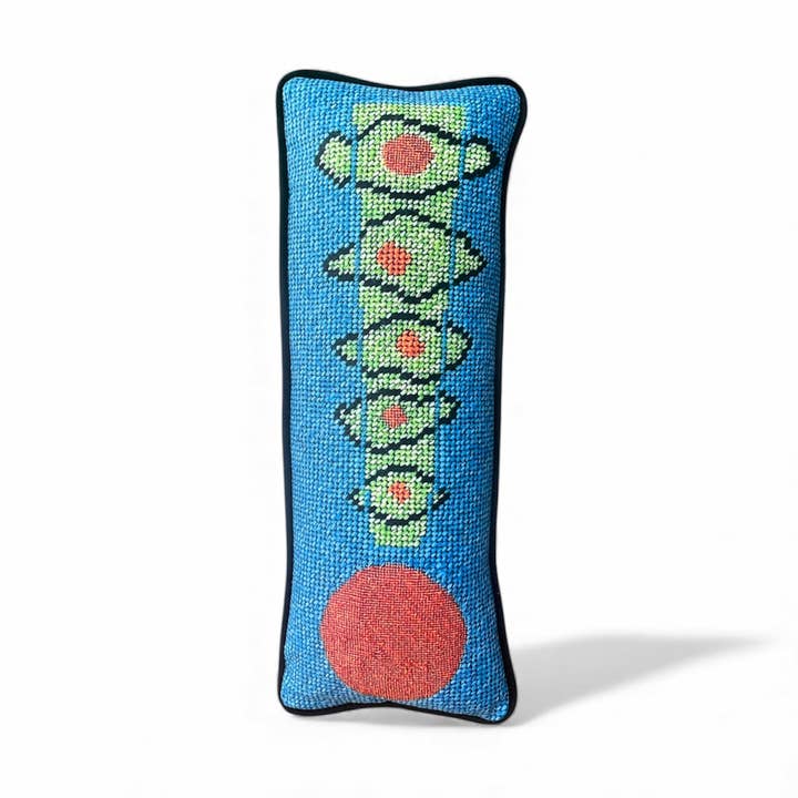 velvet YAY! handmade pillow for wholesale by Mommani Threads