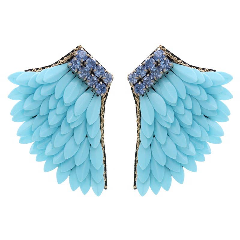 ACUS - Wholesale Dangle Earrings - Kanali Blue Scale Earrings0