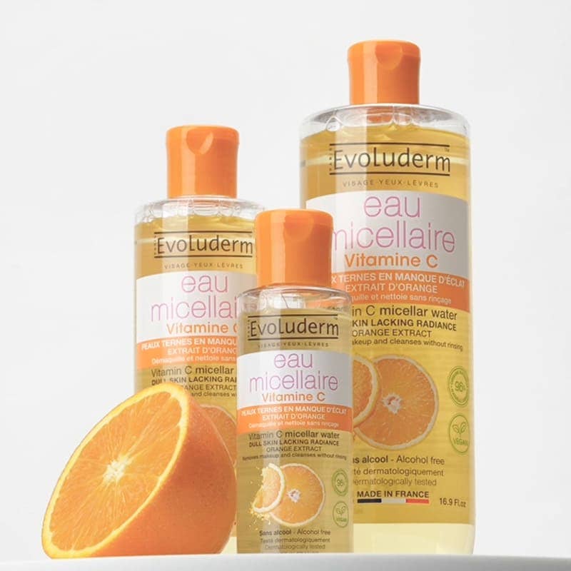 Evoluderm - Wholesale Makeup Remover - Micellar Cleansing Water Vitamin C4