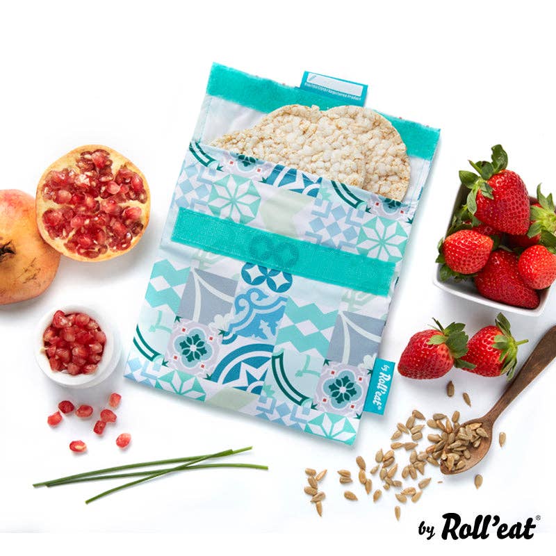 Brotzeit – wholesale Lunchlåda – Roll'eat Snack'n'go Patchwork Lunchbag tvättbar snackpåse brödpåse12