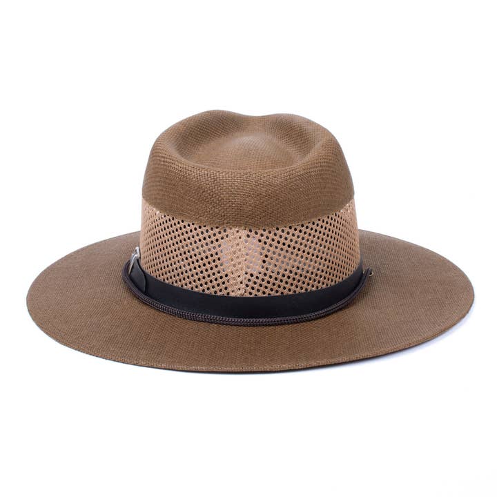 Selini New York - Wholesale Fedora - Men's - Men's S/S Leather Belt Banded Mesh Fashion Fedora Hat4