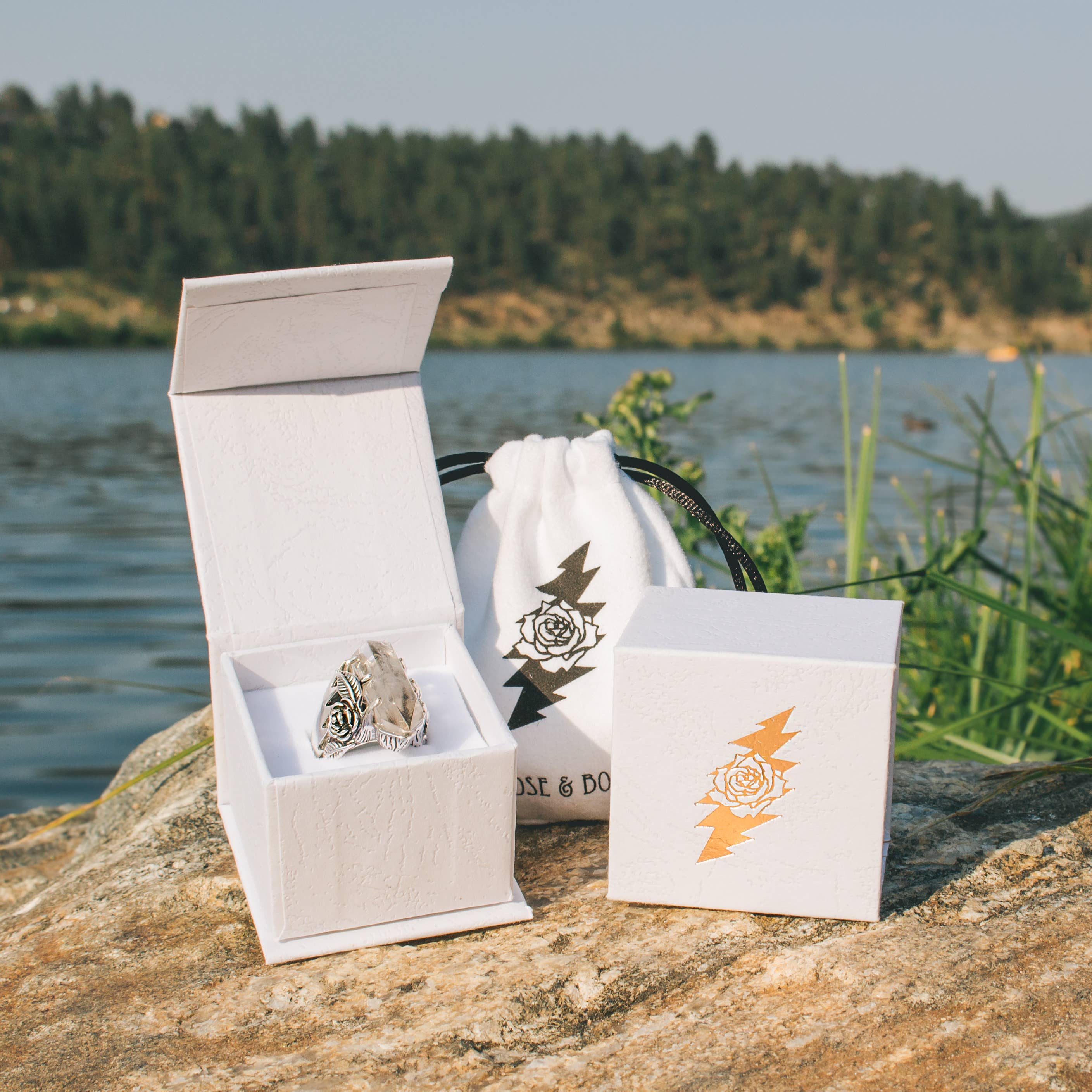 Hiouchi Jewels | Rose & Bolt Grateful Dead Jewelry - Wholesale Cocktail/Statement Ring - Move Me Brightly Crystal Ring9