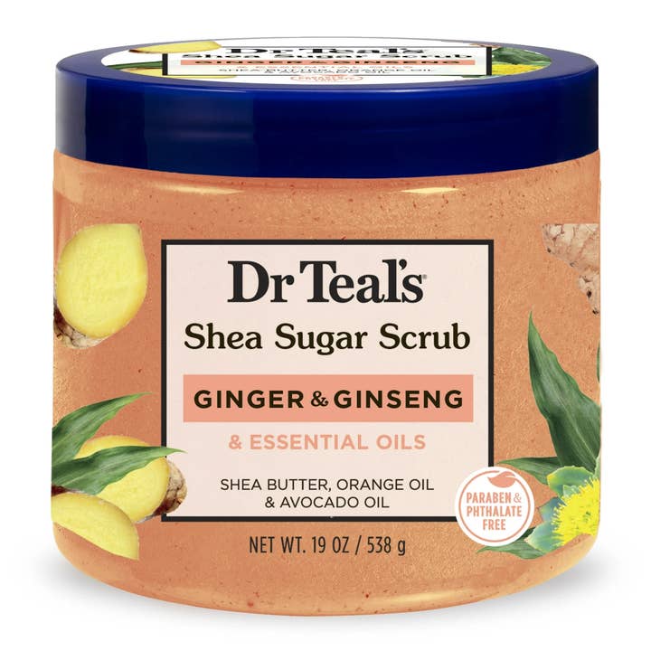 Dr Teals Body Scrub Stress Relief Shea Sugar Scrub,19 oz for wholesale by KT Supply