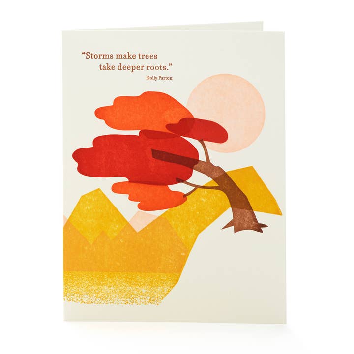 Rooted Tree A2 Notecard for wholesale by Ilee Papergoods