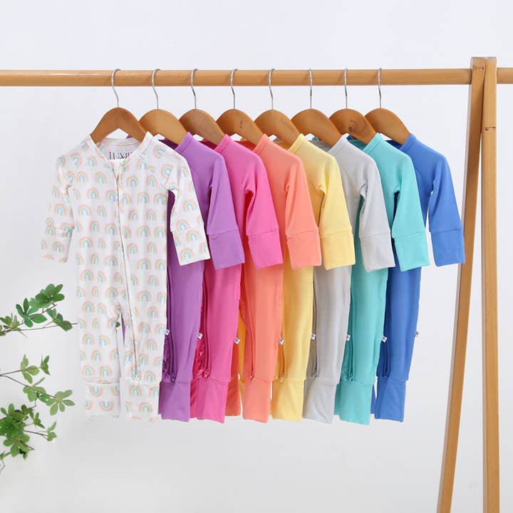 Luxie Charm - Wholesale Bodysuit (Footed) - Baby - Happy Yellow Zippered Romper I Micro-Preemie I Sleep & Play9