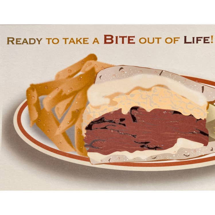 Studio Daedre - Wholesale Everyday Greeting Card - Reuben Sandwich - Loose Cards0