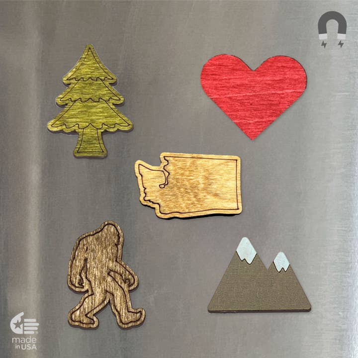 Bloom & Wander - Stickers and Gifts for Nature lovers! - Wholesale Magnet - Washington Magnets | WA State Gifts | Travel - Customizable