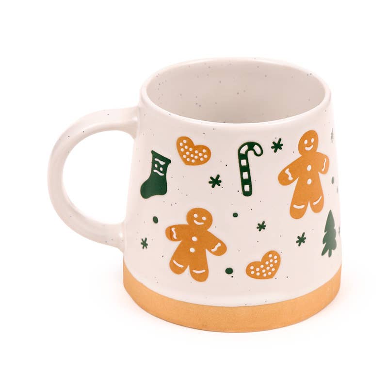 Puckator Ltd - Wholesale Coffee Mug - Gingerbread Man Tapered Stoneware Mug3