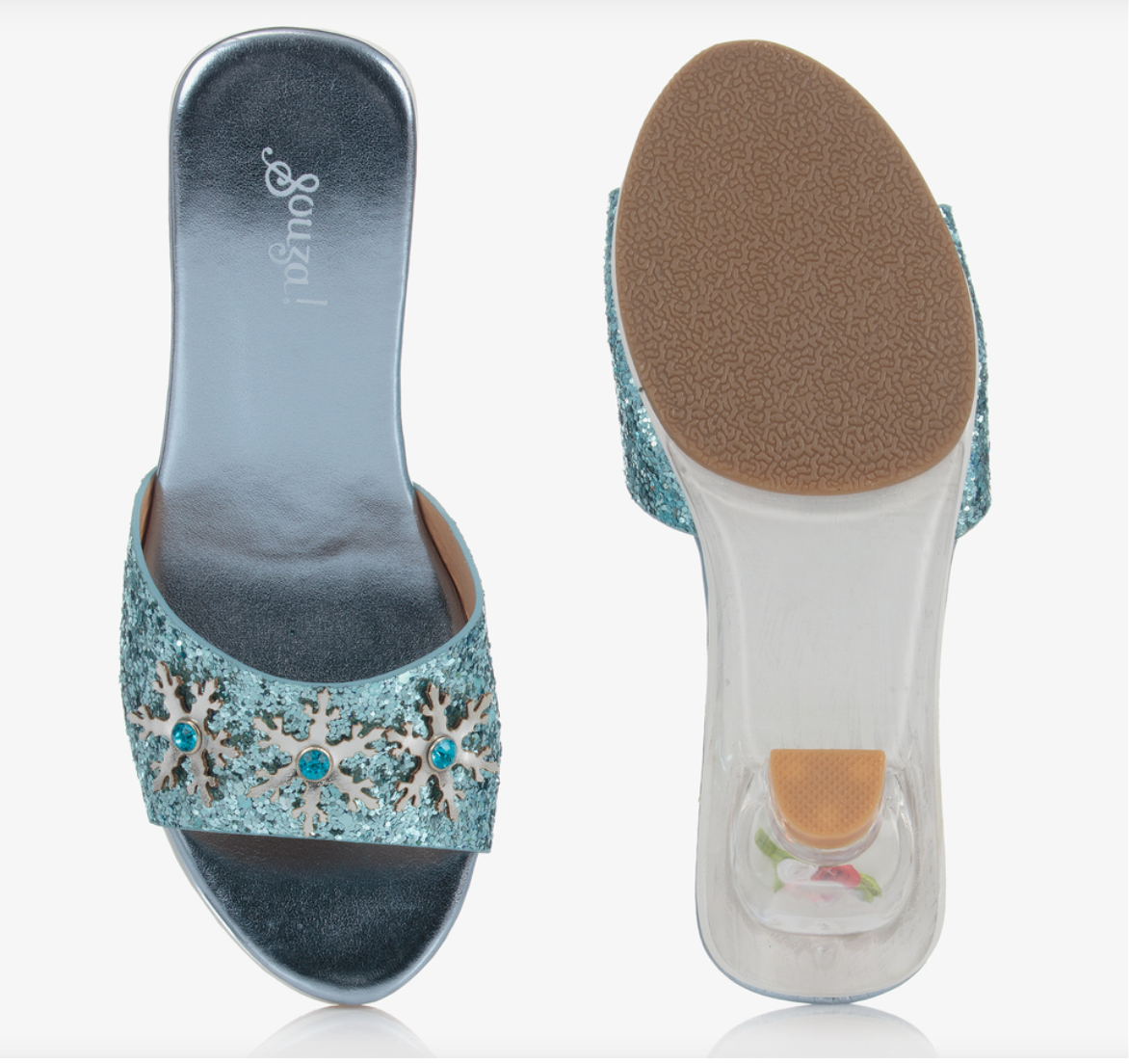 Speedy Monkey - Wholesale Sandals - Kids - Slipper High-heel Ice Queen (blue)Costume Accessory for Kids-Carnival & Festive Use(3 sizes)2