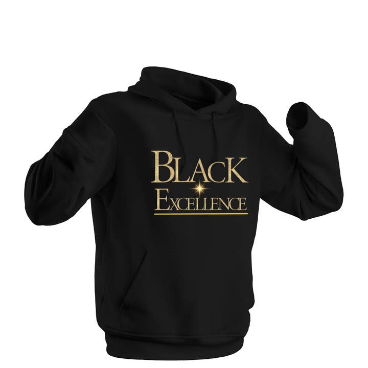 Melanin E-Commerce - Wholesale Hoodie - Men's - Black Excellence - Hooded Sweatshirts