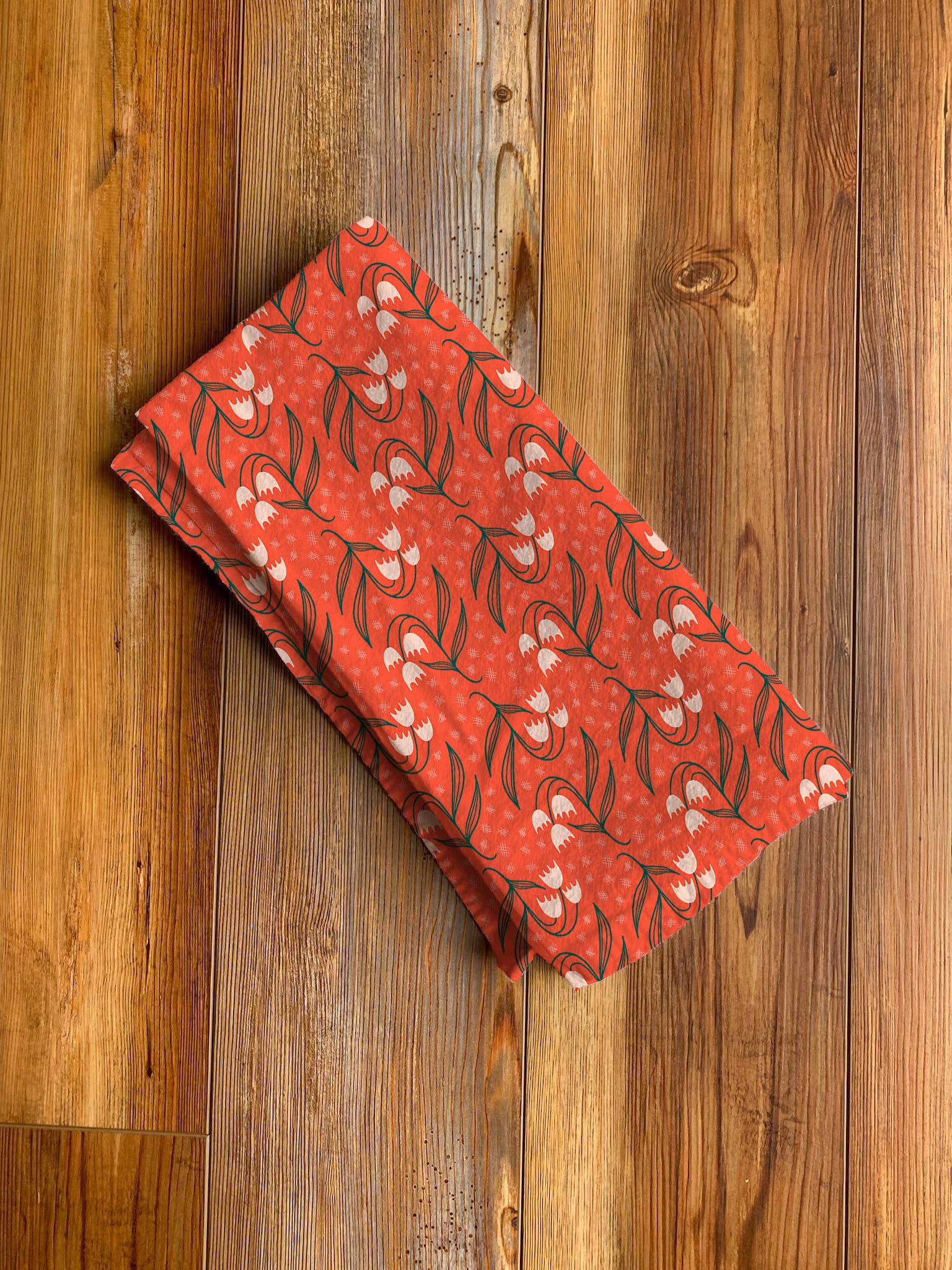 Rebecca Jane Woolbright - Wholesale Tea Towel - Flower Bell Tea Towel - Holiday Kitchen Linen & Decor3