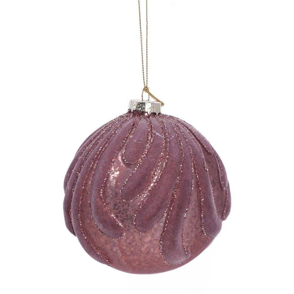 A&B Home Group Inc. - Wholesale Ornament - D4" Plum Radiance Glass Ornament0