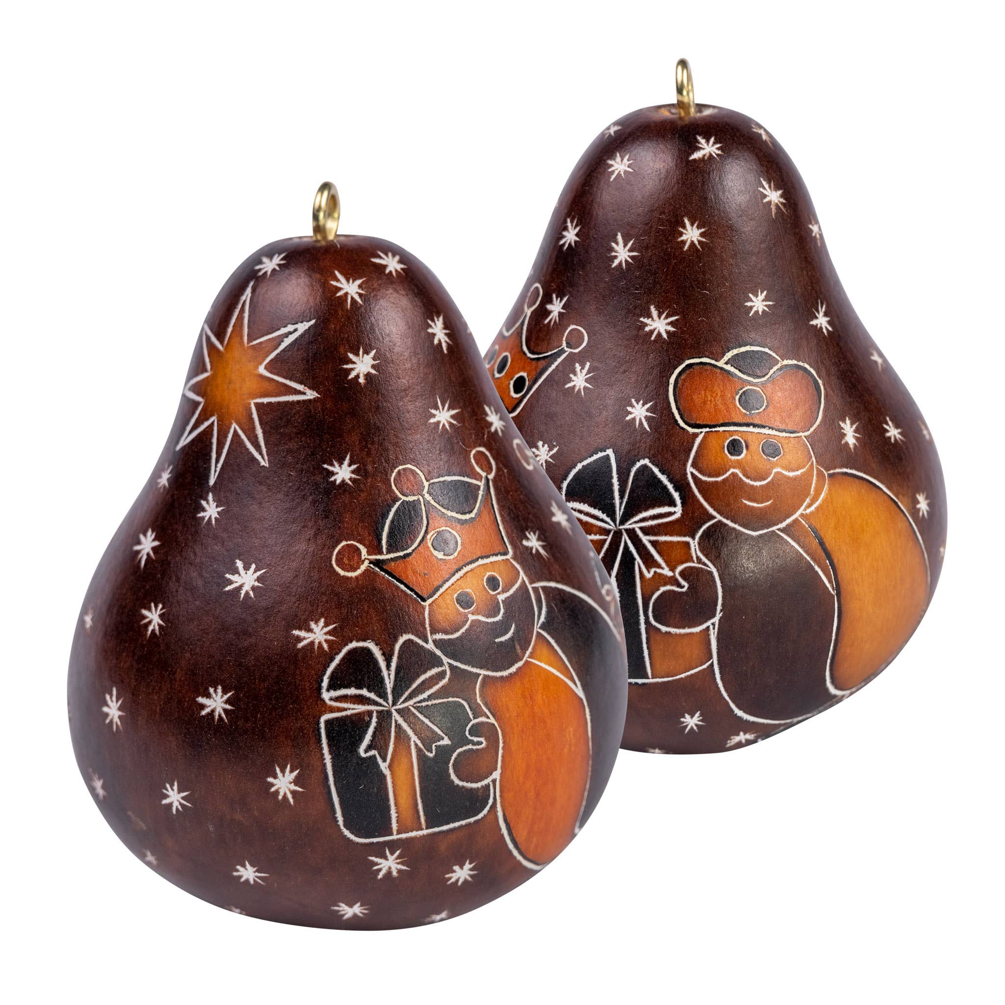 Lucuma Designs - Wholesale Ornament - Kings - Mini Gourd Ornament - Handmade Christmas3