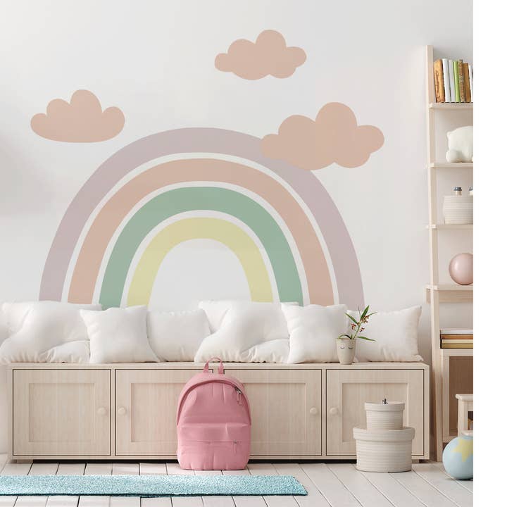 Stickers muraux Wish On A Rainbow (pastel) pour la vente par Mica-Mica