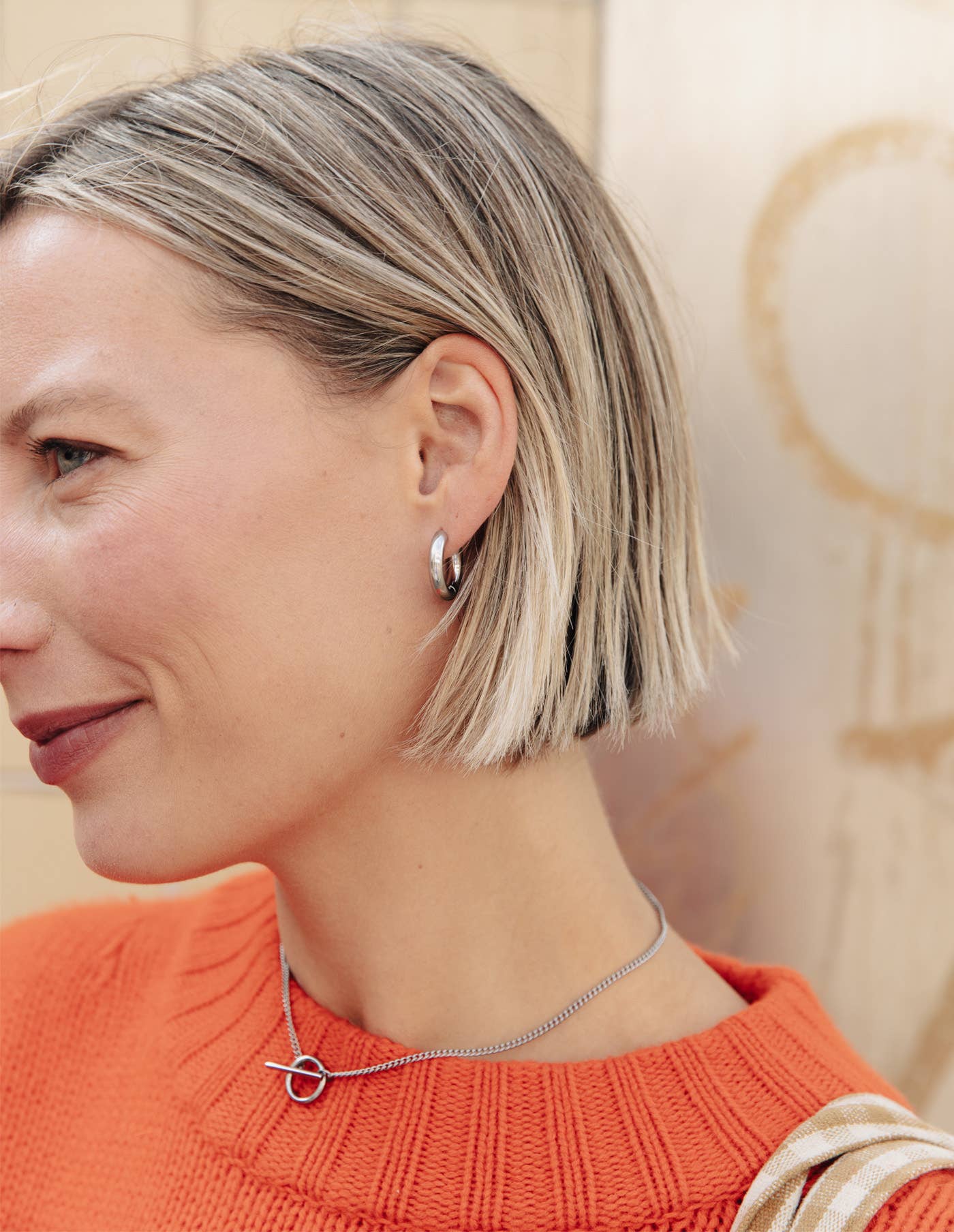 Nordic Muse - Venta al por mayor Collares con colgantes/abalorios - Collar de cadena de espiga plateada con cierre de palanca, impermeable1