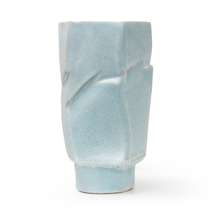 Canyon Ceramic Vase - Tall (H-10", D-5.75" x 5.5") for wholesale by Galore Home