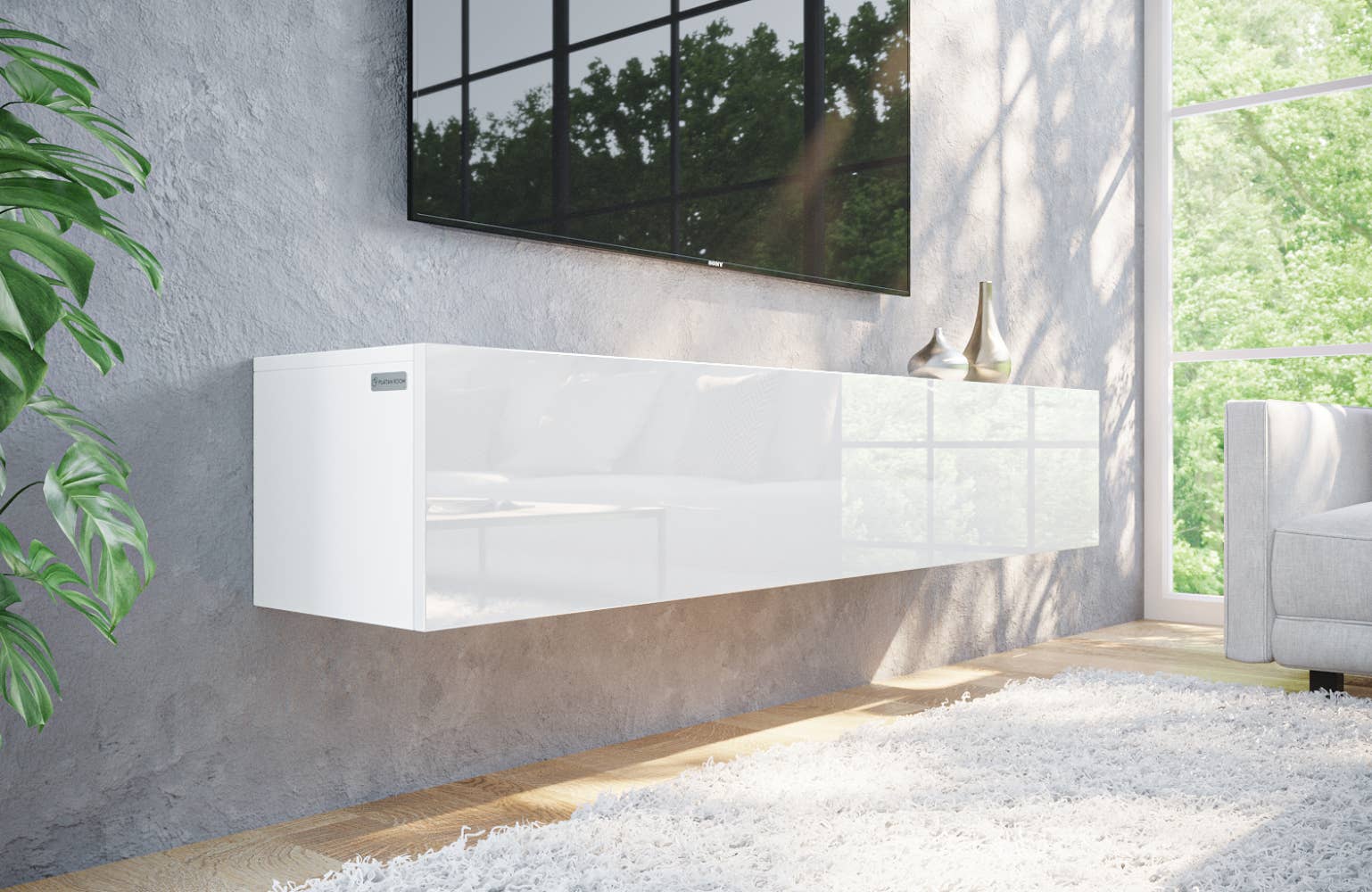 PLATAN ROOM - Wholesale Console Table - TV Cabinet TV Stand 160 cm Hanging or Standing1