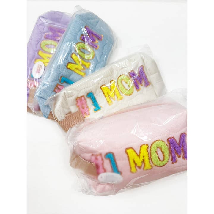 MIX COLOR LOVE MOM Soft Tone Light Weight Cosmetic Bag for wholesale on Faire10