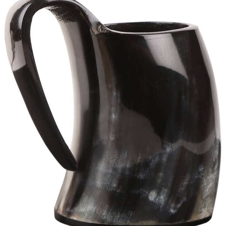Handicrafts Home - Wholesale Drinking Glass/Cup - 3 Inch Small Horn Viking Drinking Mug Cups Ale Beer Wine