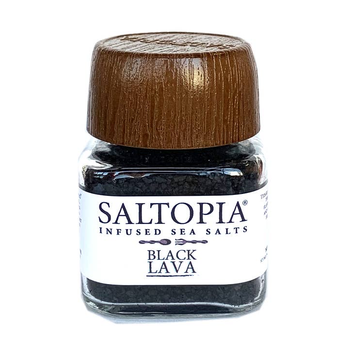 Black Lava Salt for wholesale by SALTOPIA Infused Sea Salts