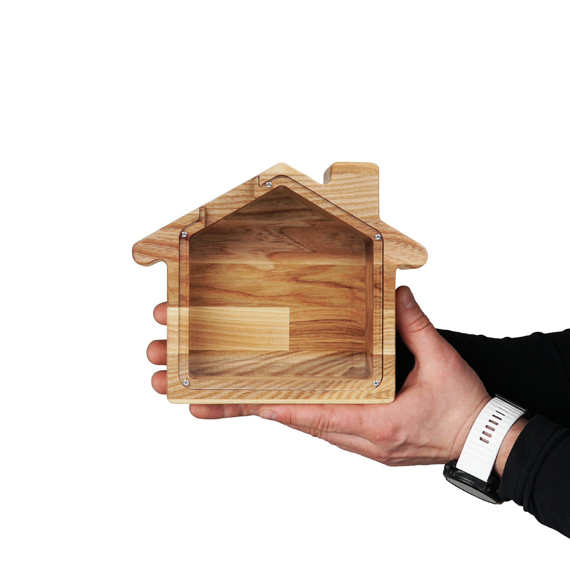 PromiDesign - Wholesale Money/Piggy Bank - Wooden Piggy Bank, House Shaped Money Box4