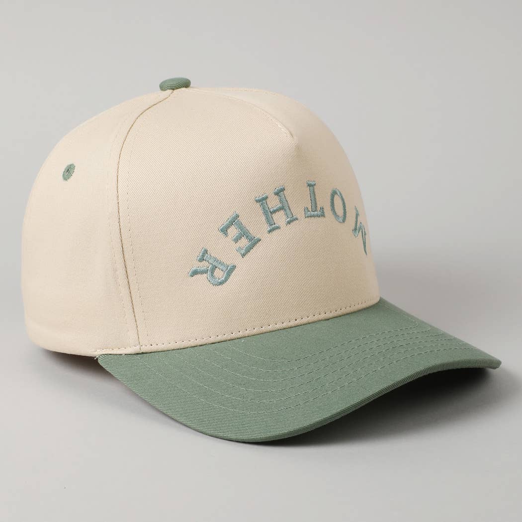 Fashion City - Wholesale Baseball Cap - Women's - MOTHER Upside Down Lettering Embroidery Cap21