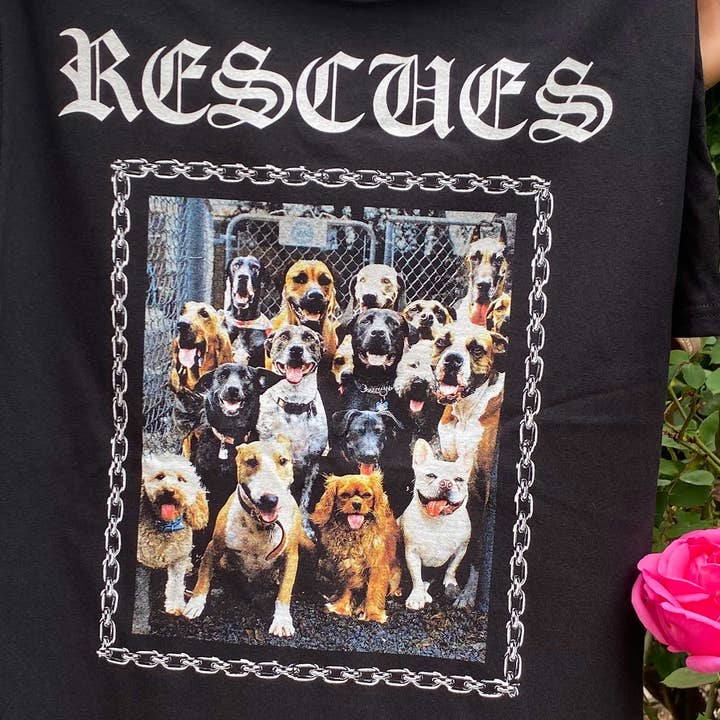 Rescue Dogs Tshirt for Men & Women 90s hip hop thug style and other Purchase Wholesale hip hop apparel. Free Returns & Net 60 Terms on Faire trending on Faire.