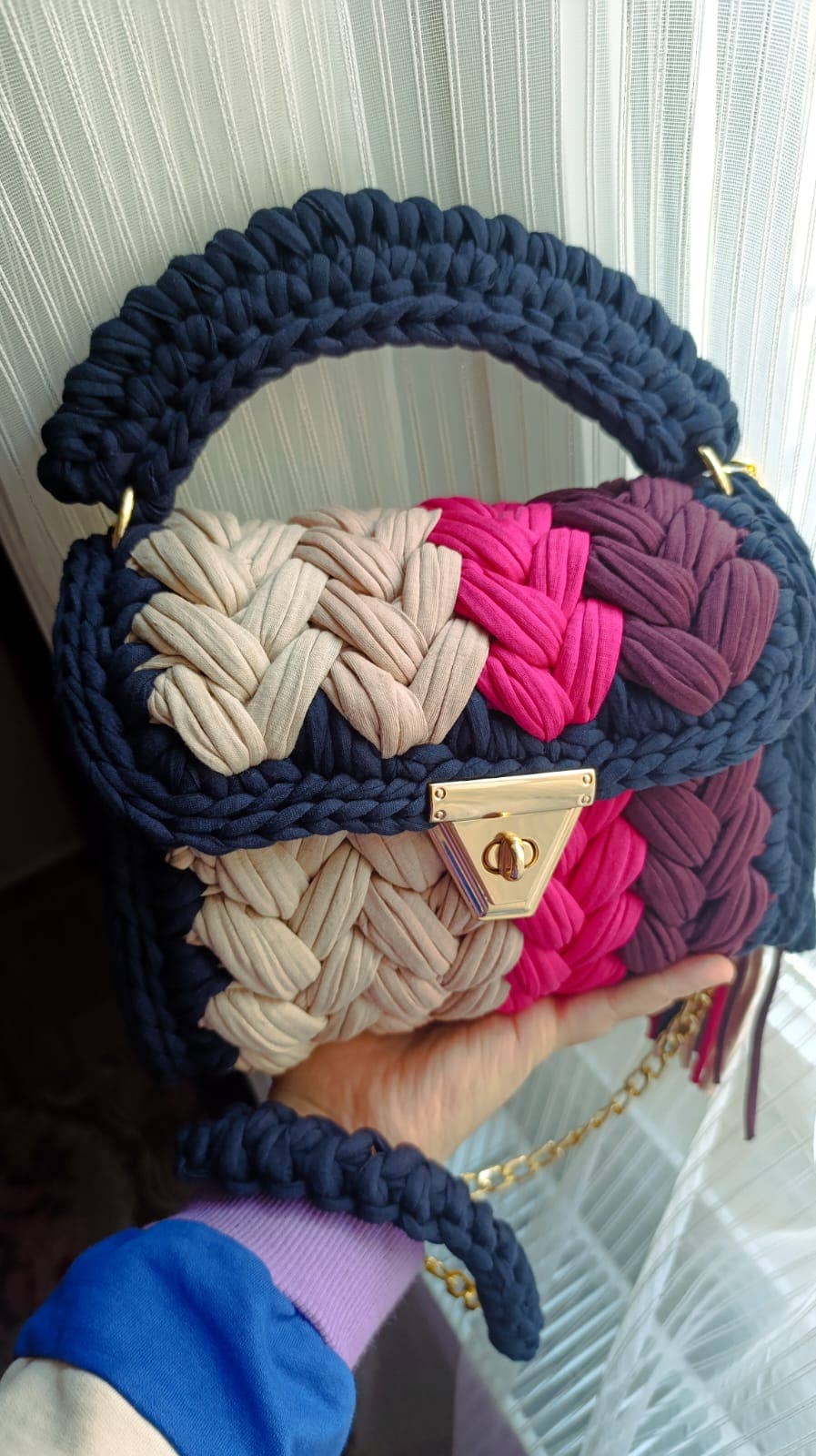 CHQEL - Vente Pochette – femme - Pochette de soirée CHQEL pour femmes, sac à main au crochet 2