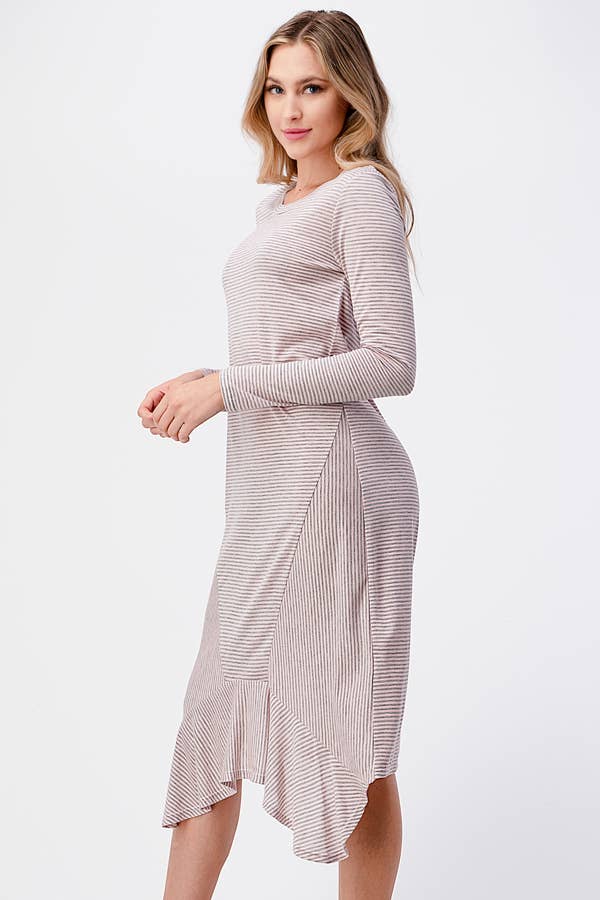 miroh - Wholesale Dress - Women's - Striped Midi Dress6