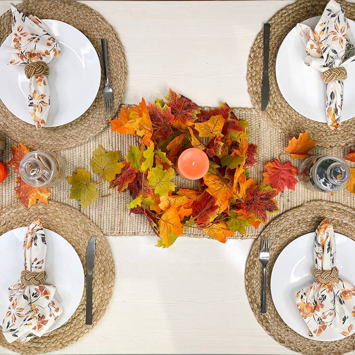 NATURAL JUTE TABLE RUNNER, COASTAL TABLE LINEN, 13''x36''. for wholesale on Faire