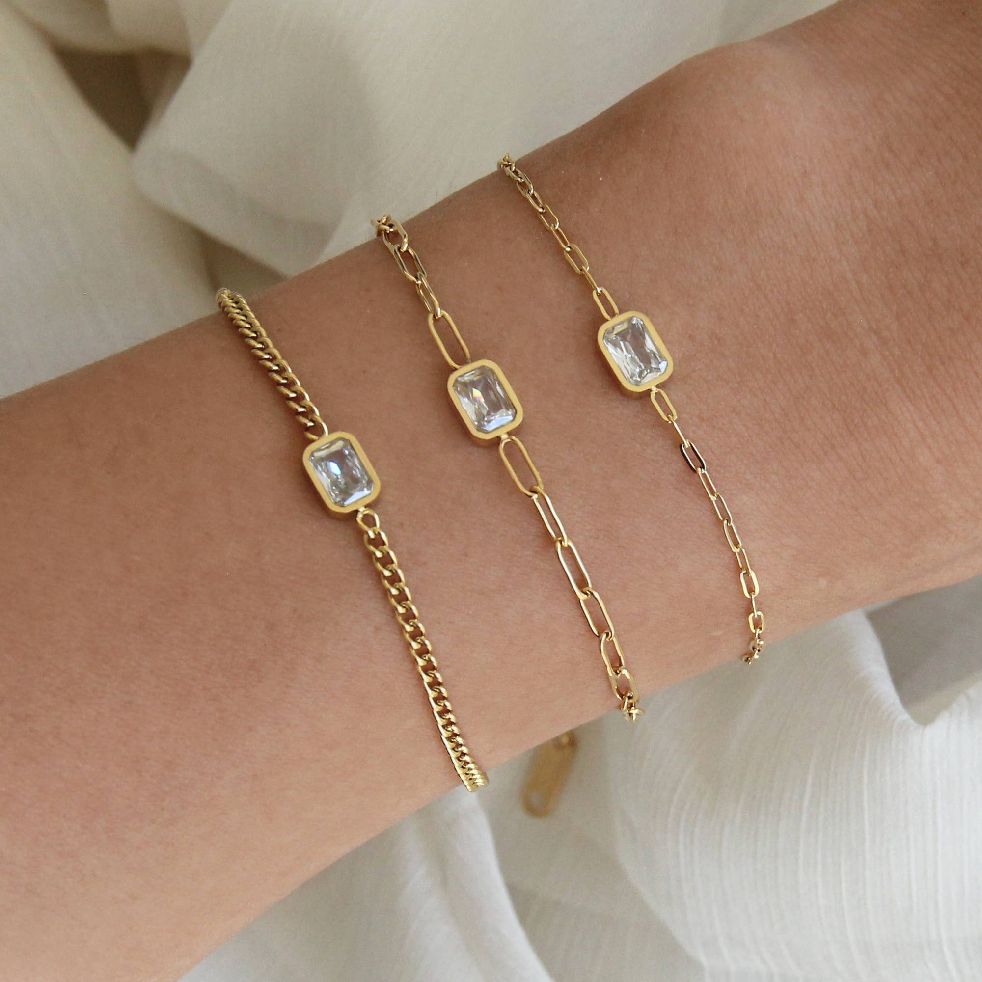 MAIVE - Wholesale Link & Chain Bracelet - CZ Chain Bracelet1