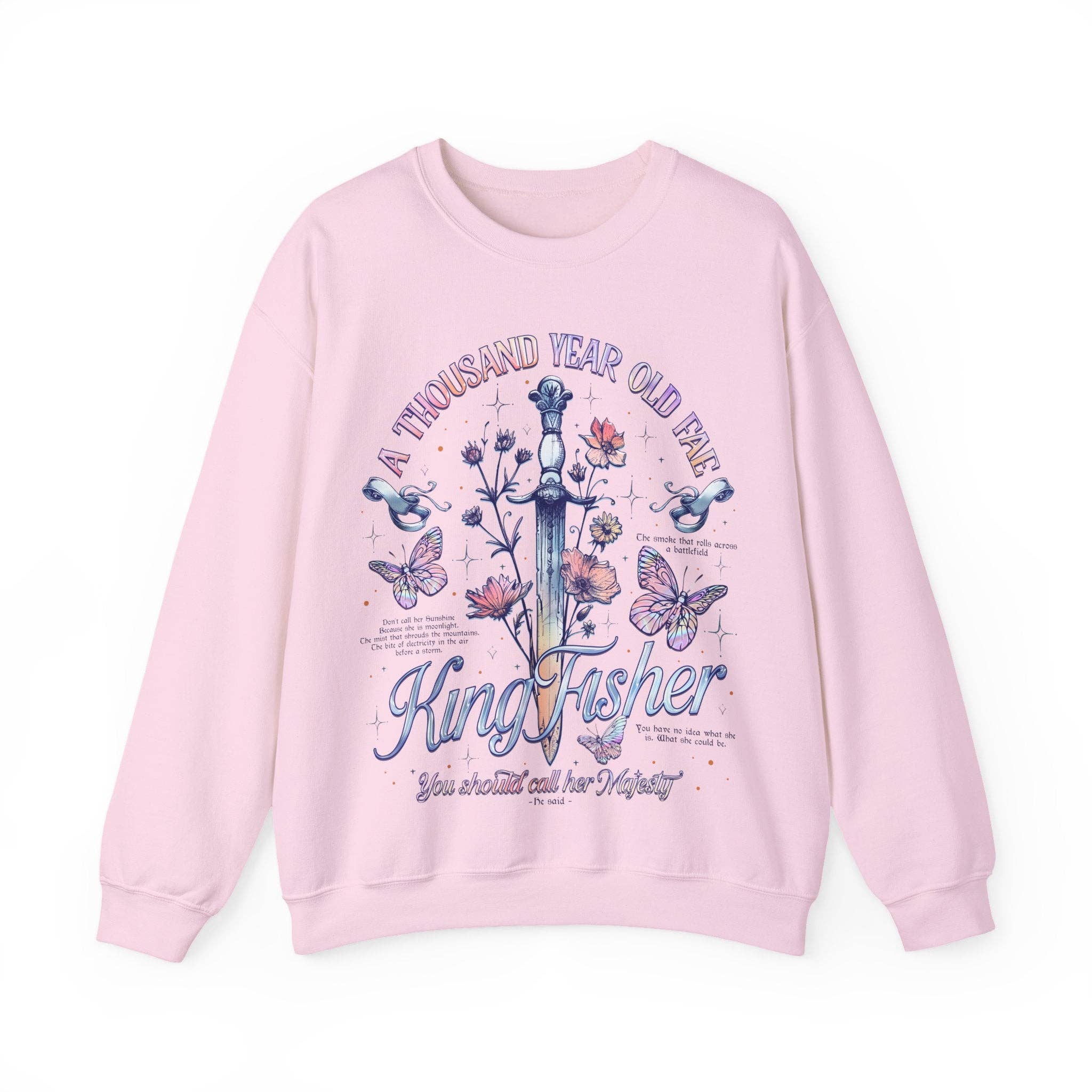 MagicMerchEmporium - Wholesale Graphic Sweatshirt - Women's - Kingfisher "A Thousand Year Old Fae" Sweatshirt8