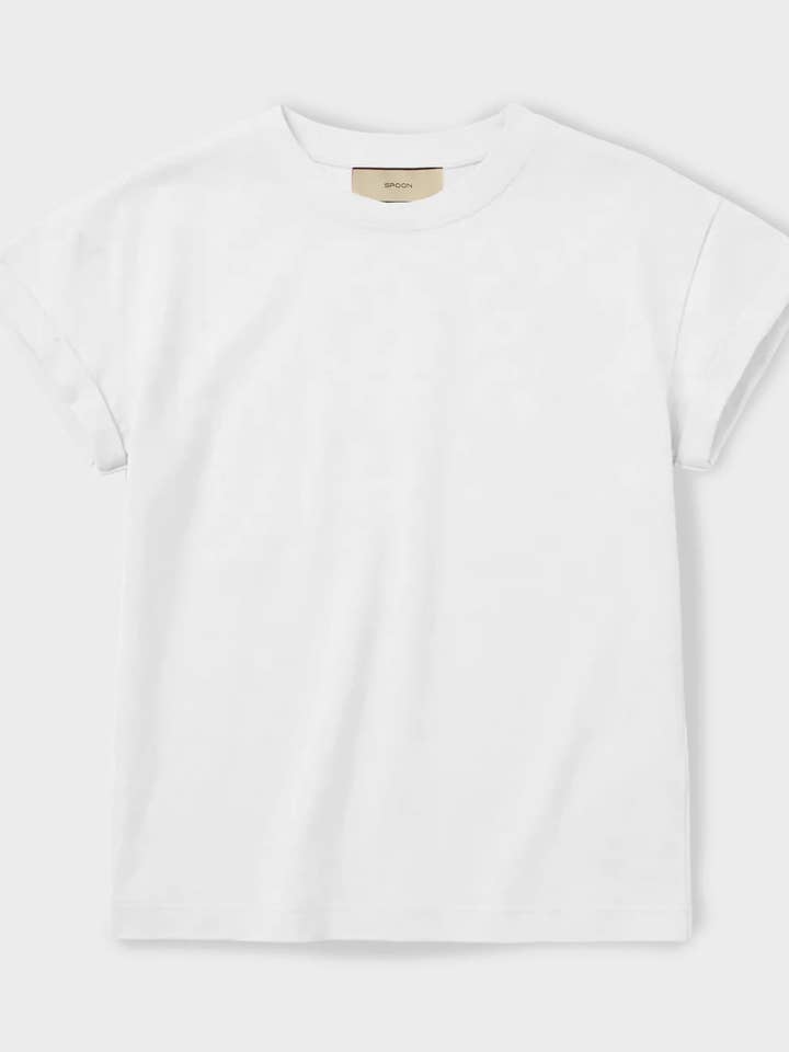 T-shirt med uppvikta ärmar för wholesale av Spoon