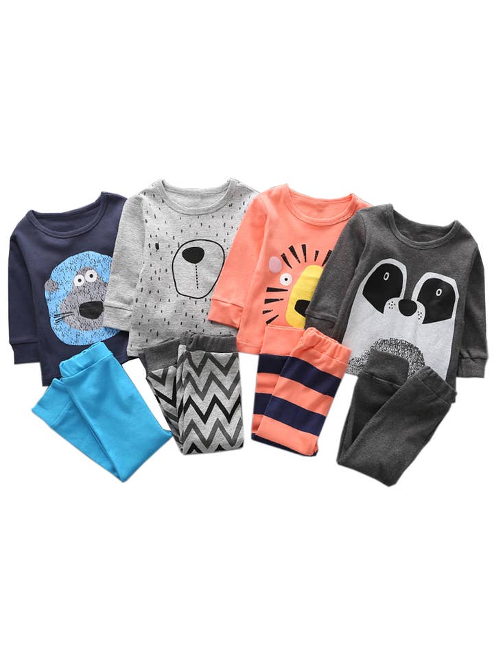 Fennco Styles - Wholesale Top & Pant Set - Kids - Animal Graphic 2pcs Boy Clothing Set