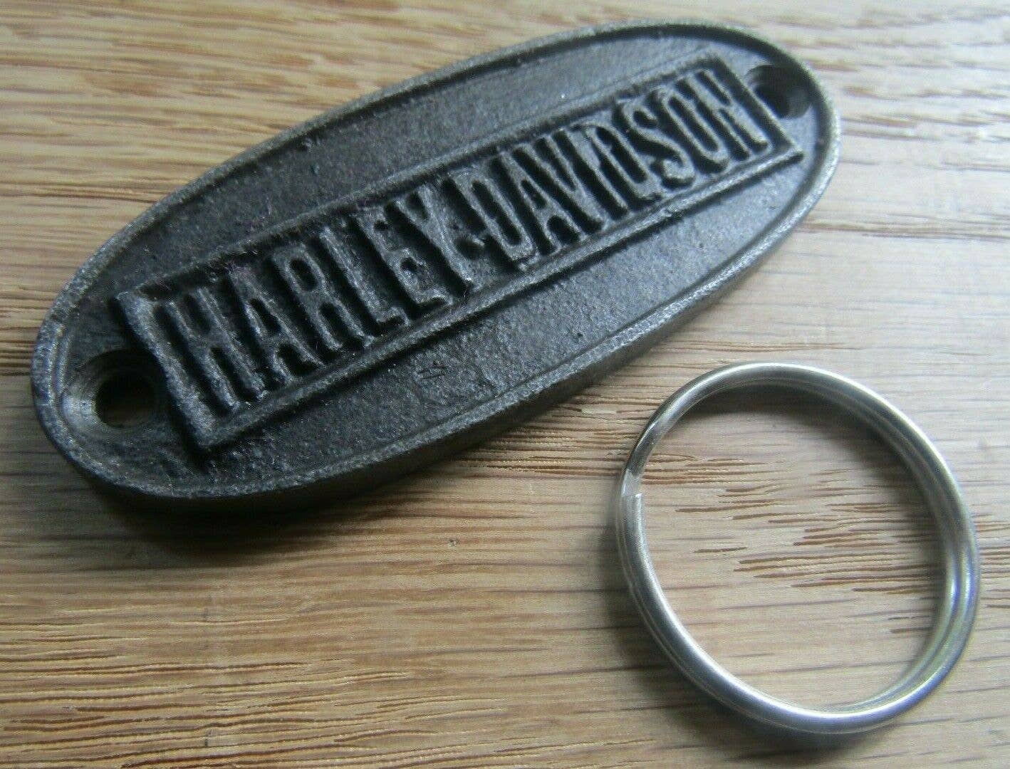 IronmongeryWorld - Wholesale Keychain - Unisex - Harley Davidson Motor Bike Cast Iron Key Ring0