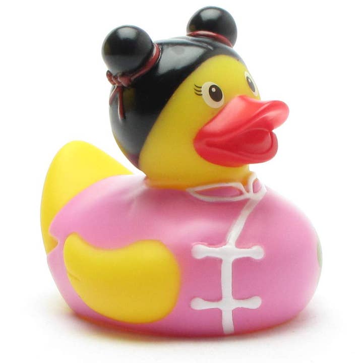 Duckshop - Wholesale Bath Toy - Baby - Chinese rubber duck with flower - rubber duck