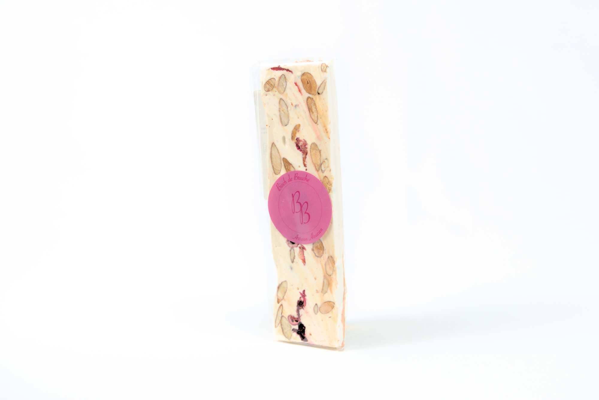 Bisch de Bruche - Wholesale Nougat - Honey Nougat with Almonds and Blueberries (100g Bar)