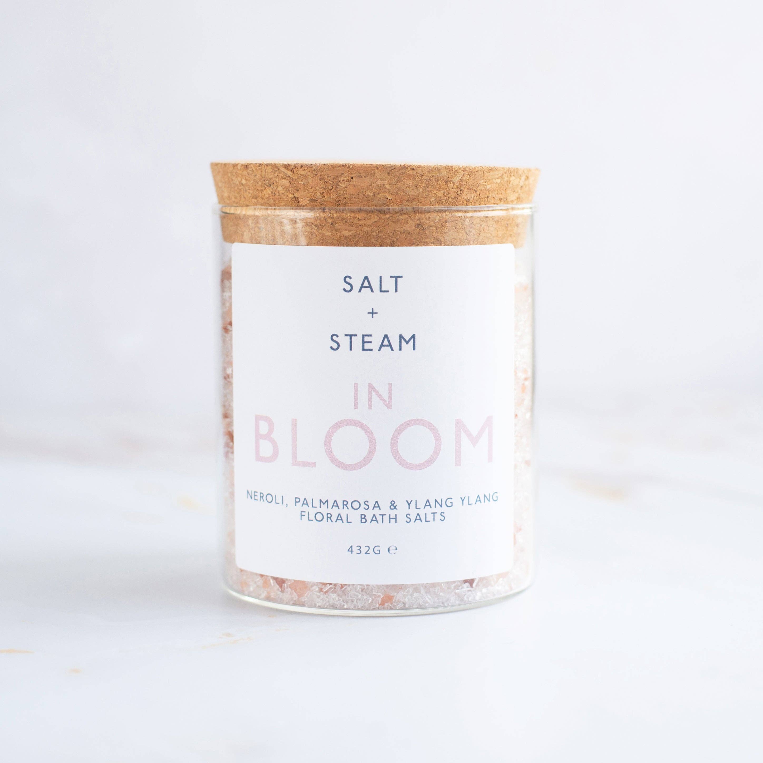 Salt + Steam - Wholesale Bath Salts - In Bloom - Rose, Neroli & Palmarosa Bath Salts 80g & 432g1