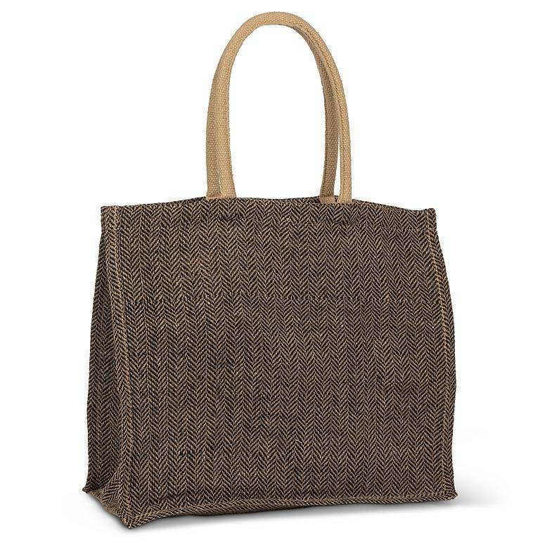 Abbott - Wholesale Tote Bag - Women's - Herringbone Tote-13x16"L2