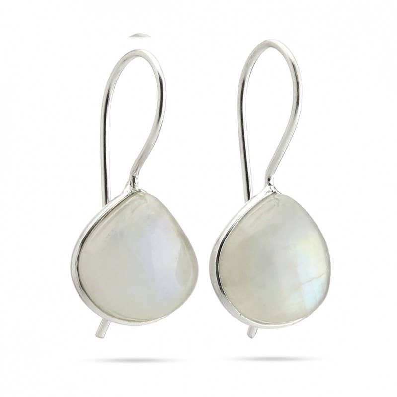 UniArt – Engroshandel Hængeøreringe og creoløreringe – Sølvøreringe med natursten, klassisk pæreform7